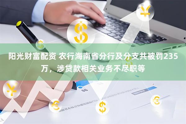 阳光财富配资 农行海南省分行及分支共被罚235万，涉贷款相关业务不尽职等
